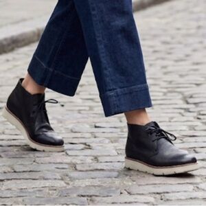 Opening Ceremony Ankle Boots Lace Up Size 6 Black Leather Classic